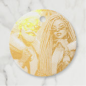 Feestelijke Kerstman Bedankjes Labels (Voorkant)