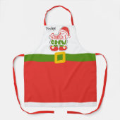 Feestelijke Kerstman Crew Kerstmis  Schort (Voorkant)