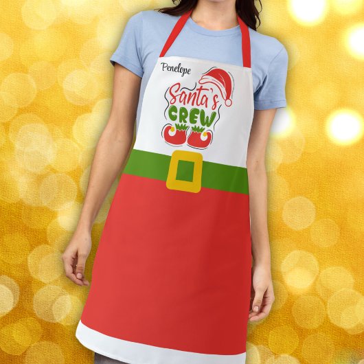Feestelijke Kerstman Crew Kerstmis  Schort