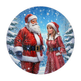 Feestelijke Kerstman en mevrouw Claus Snijplank