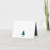 Feestelijke Kerstman en Vrienden Kerst Kaart (Achterkant)