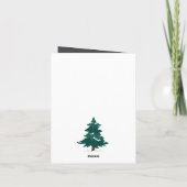 Feestelijke Kerstman en Vrienden Kerst Kaart (Achterkant)