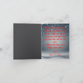 Feestelijke Kerstman en Vrienden Kerst Kaart (Binnen)