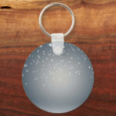 Feestelijke Kerstman en Vrienden Kerst Kaart Sleutelhanger (Achterkant)