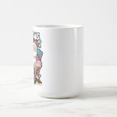 Feestelijke Kerstman Genieten Biervakantie Koffiemok (Center)