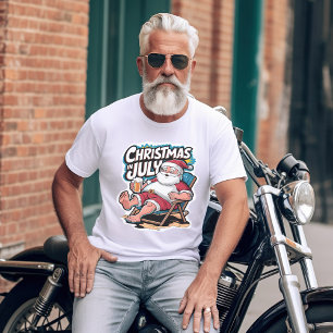 Feestelijke Kerstman Genieten Biervakantie T-shirt