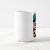 Feestelijke Kerstman Genieten van Bier Onder Boom Koffiemok (Center)