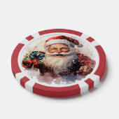 Feestelijke Kerstman gratis drink Poker Chips (Enkel)