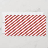 Feestelijke kerstman hoed 2 foto feestdagenkaart (Achterkant)