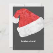 Feestelijke Kerstman Hoed Kerst Huwelijk Aankondiging (Achterkant)