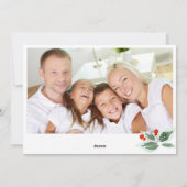 Feestelijke Kerstman Hoed Kerstmis FOTO Gelukskaar Feestdagenkaart (Achterkant)