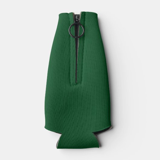 Feestelijke Kerstman in krullende baard Flesjeskoeler (Achterkant)