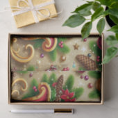 Feestelijke Kerstman in Sleigh Tissuepapier (Geschenk)