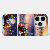 Feestelijke Kerstman iPhone 15 Pro Hoesje (Achterkant (horizontaal))
