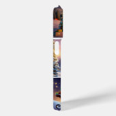 Feestelijke Kerstman iPhone 15 Pro Hoesje (Achterkant / Rechts)