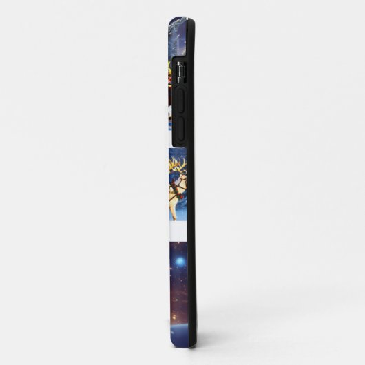 Feestelijke Kerstman iPhone Case (Achterkant/links)