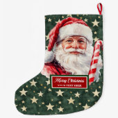 Feestelijke Kerstman Kerstkous Grote Kerstsok (Achterkant)