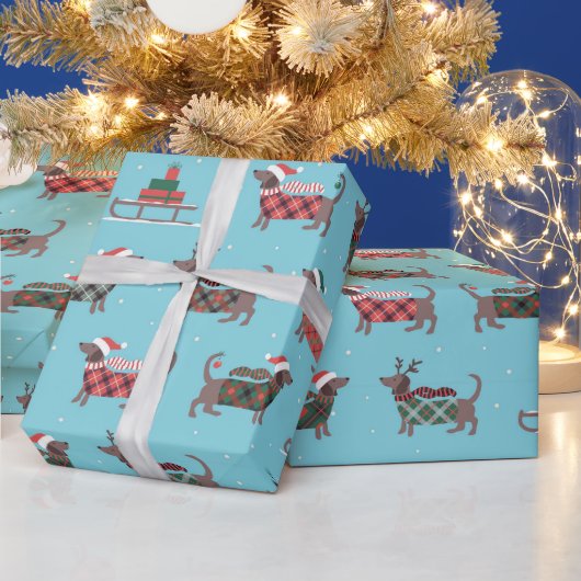 Feestelijke Kerstman Korthals Slede Inpakpapier (Feestdagen)