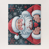 Feestelijke Kerstman Legpuzzel (Verticaal)