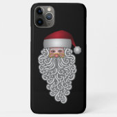 Feestelijke Kerstman met lange krullende baard Case-Mate iPhone Case (Achterkant)