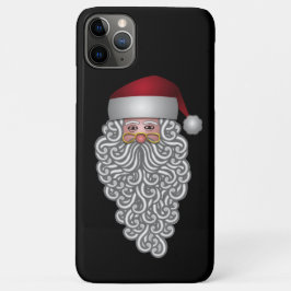 Feestelijke Kerstman met lange krullende baard Case-Mate iPhone Case