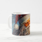 Feestelijke Kerstman Mok met kerstboom (Voorkant links)