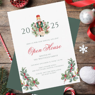 Feestelijke Kerstman Open Huis Bessen Kaart