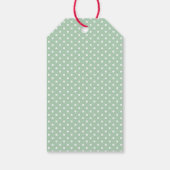 Feestelijke Kerstman Sneeuwman Cadeaulabel (Achterkant)