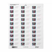Feestelijke Kerstman Speciale Levering Retouradres Etiket (Full Sheet)
