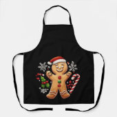 Feestelijke kerstman van gemberkoek Kerstkrans Ill Schort (Voorkant)