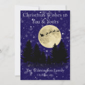 Feestelijke Kerstman Zicht Familie Kerstflat Kaart (Voorkant)