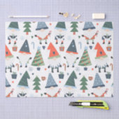 Feestelijke Kerstmannetjes Kerstbomen Snoepstokken Tissuepapier (Craft)