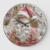 Feestelijke Kerstman's artistieke uitbeelding Grote Klok (Voorkant)