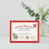 Feestelijke Kerstman's Nice lijst Feestdagenkaart (Staand voorkant)