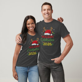 Feestelijke Kerstmis 2026 Rendier Kerstman Magie T-shirt