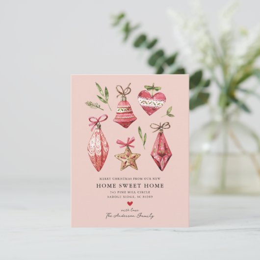 Feestelijke Kerstmis Bewegende aankondiging (Staand voorkant)