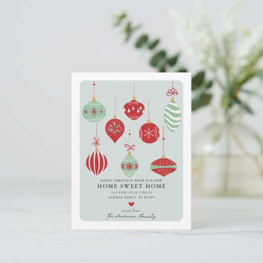 Feestelijke Kerstmis Bewegende aankondiging (Staand voorkant)