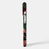 Feestelijke Kerstmis Candy Cane Custom Foto Case-Mate iPhone Case (Achterkant / Links)