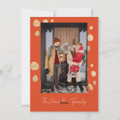 Feestelijke Kerstmis Cheetah met Gouden Accenten F Feestdagenkaart (Achterkant)