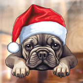Feestelijke Kerstmis Franse Bulldog Window Cling Raamsticker (Vel 2)