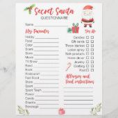 Feestelijke Kerstmis Geheim Santa Vakantie (Voorkant)