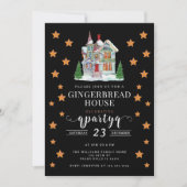 Feestelijke Kerstmis Gingerbread Decorating Party Kaart (Voorkant)