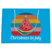 Feestelijke Kerstmis Juli watermeloen Groot Cadeauzakje (Voorkant)