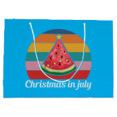 Feestelijke Kerstmis Juli watermeloen Groot Cadeauzakje (Achterkant)