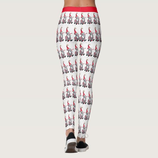 feestelijke kerstmis leggings (Achterkant)