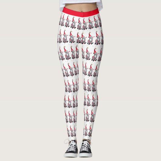 feestelijke kerstmis leggings (Voorkant)