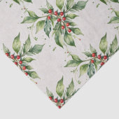 Feestelijke Kerstmis Maretak in Waterverf Tissuepapier (Detail)