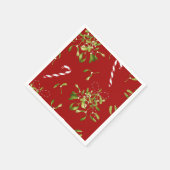 Feestelijke Kerstmis Mistletoe Holiday Greenery Servet (Hoek)