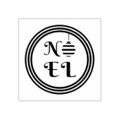 Feestelijke Kerstmis Noel Rubberstempel (Afrduk)