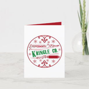 Feestelijke Kerstmis pepermunt bedrijf aanpasbaar Feestdagen Kaart